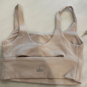 Alo Slit Bra in bone size small